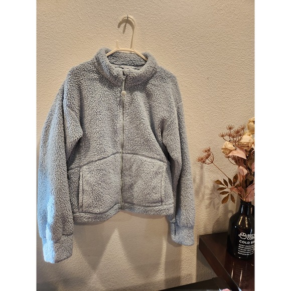 Other - Athleta Girl 14-16 skyblue fleece jacket super cozy and soft‎ of course warm